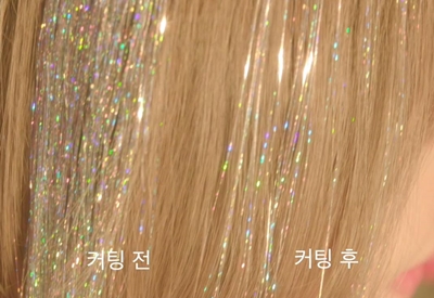 Styling) How to cut glitter bleach