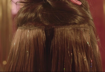 How to wear) How to wear glitter 4-piece & bleach & tinsel (wave)
