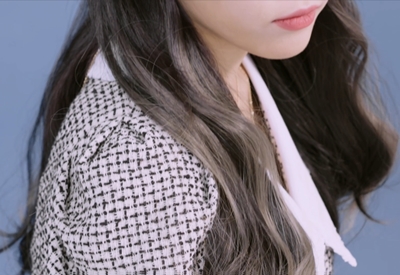 Styling) Medium Length- After wearing Half Wig, style sombre with a salon piece