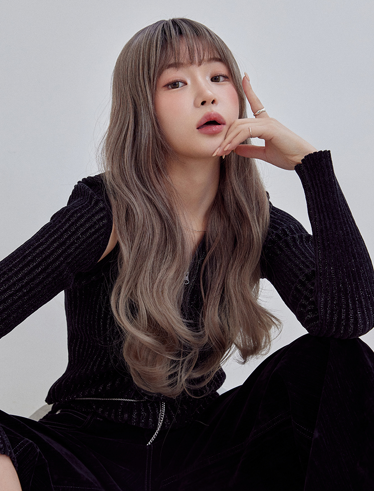 Salon Color Full wig) Grace Hush Perm LP (Misty)