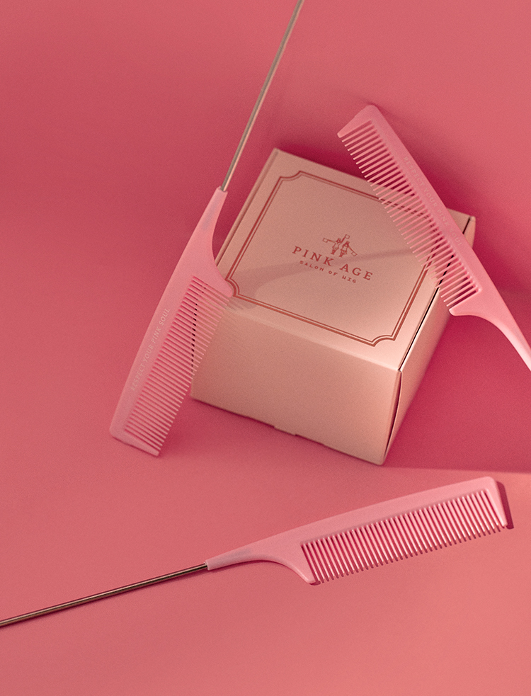 Care item) Iron core Tail comb