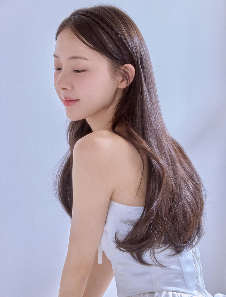 Wedding🖤 Hair extensions) Loose Perm Vline 4-piece (Suprme Fiber)