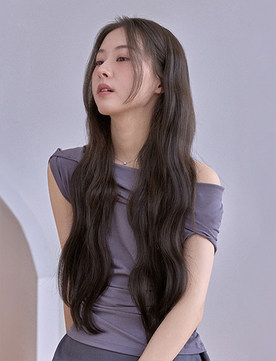 Hair extensions) 100% human hair piece collection (45cm / 50cm / 60cm)