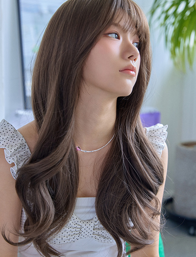 Non-clip Full wig) Layered Loose Perm Paisley (Misty)