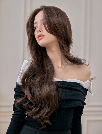 Semi-handmade Full wig) Loose Perm Long Wave Ariana (most yarns)