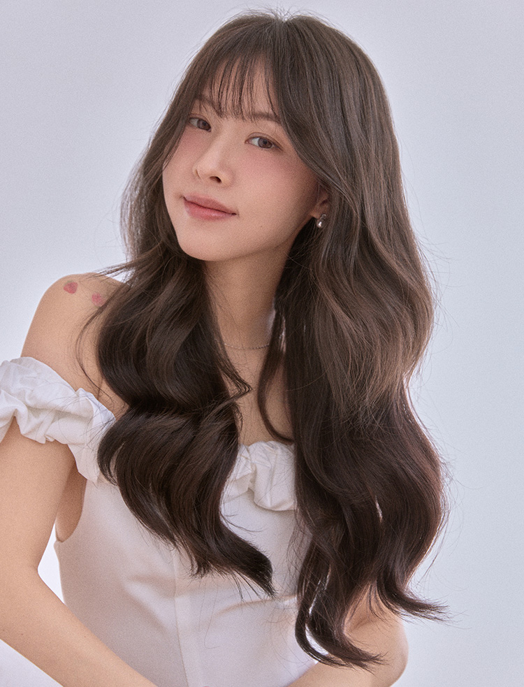 Wedding🖤 Sushi Bang) See-through Bang Tail (100% human hair)
